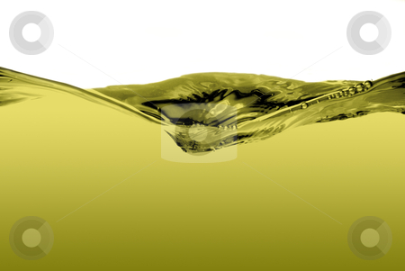 Green liquid wave Green liquid wave stock photo, Green liquid waveisolated on a white background. by Homydesign