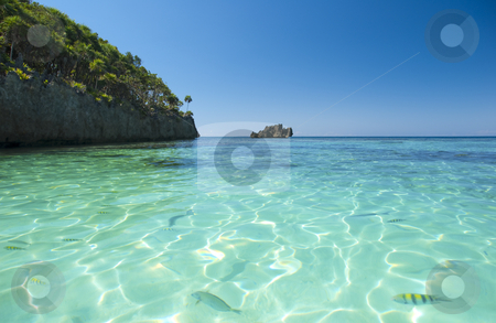 Turquoise caribbean waters Turquoise caribbean waters stock photo, Beach and tropical sea in the caribbean by Christian Delbert