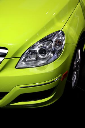 Close up shot of car Close up shot of car stock photo, Close up shot of bright green modern car head lamp by Sreedhar Yedlapati