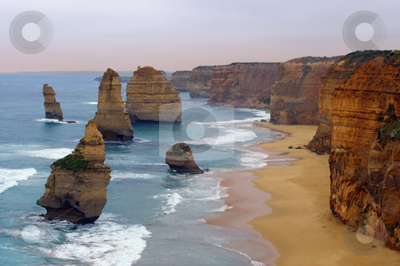 Twelve Apostles Twelve Apostles stock photo, The Twelve Apostles along the Great Ocean Road, Australia. Photo was taken in December 2004 before the 'apostle' in the front had fallen. by © Ron Sumners