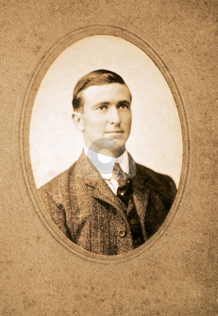 Vintage Photo of a Man Vintage Photo of a Man stock photo, An original vintage photograph of a gentleman in coat and tie. by Susan Leggett