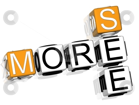 See More Crossword See More Crossword stock photo, 3D See More Crossword text on white background by Mariusz Prusaczyk