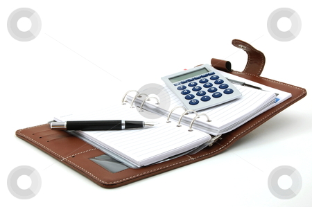 To use this stock image in your creative project, please select the size you need over to the right and click the "Add to Cart" button.
Your downloaded image will come with the Cutcaster watermark removed so don’t worry about the watermark you see on this page. Notebook stock photo, empty business notebook or organizer with pen by Gunnar Pippel