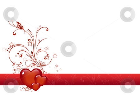 Valentine Valentine stock photo, Valentine illustration red composition on white background. by Bagiuiani Kostas