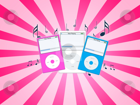 To use this stock image in your creative project, please select the size you need over to the right and click the "Add to Cart" button.
Your downloaded image will come with the Cutcaster watermark removed so don’t worry about the watermark you see on this page. Music mp3 stock photo, Illustration of an fashion mp3 portable player by Sabino Parente