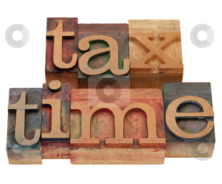 To use this stock image in your creative project, please select the size you need over to the right and click the "Add to Cart" button.
Your downloaded image will come with the Cutcaster watermark removed so don’t worry about the watermark you see on this page. Tax time in letterpress type stock photo, tax time words in vintage wooden letterpress printing blocks, stained by color inks, isolated on white by Marek Uliasz