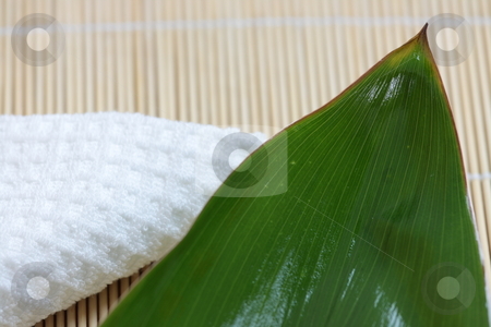 Tropical Spa Tropical Spa stock photo, Tropical Spa background (green leaf, white flowers, oil) by Piotr_Marcinski