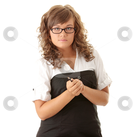 Student with pen Student with pen stock photo, The young beautiful student with pen on a white background
by Piotr_Marcinski