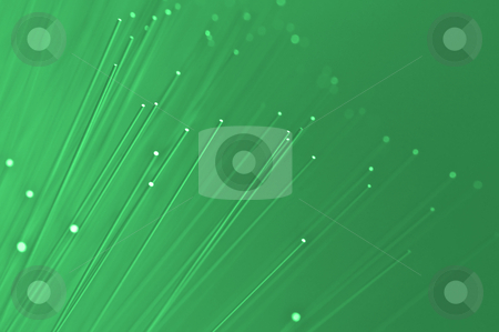 Green global communications Green global communications stock photo, Many ends of green illuminated fiber optic light strands close up by Samantha Craddock