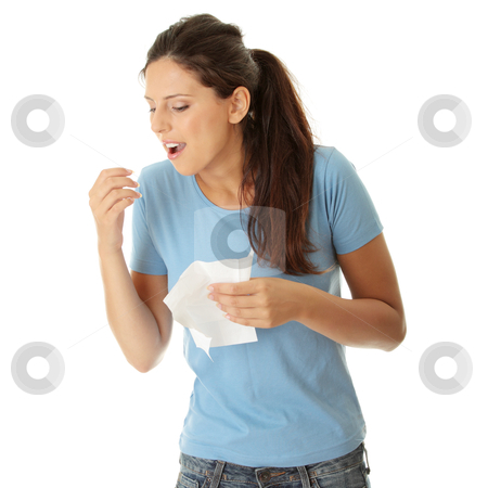 To use this stock image in your creative project, please select the size you need over to the right and click the "Add to Cart" button.
Your downloaded image will come with the Cutcaster watermark removed so don’t worry about the watermark you see on this page. Teen woman with allergy or cold stock photo, Teen woman with allergy or cold, isolated on white background by Piotr_Marcinski