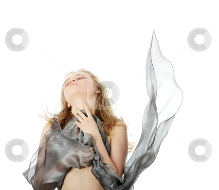 To use this stock image in your creative project, please select the size you need over to the right and click the "Add to Cart" button.
Your downloaded image will come with the Cutcaster watermark removed so don’t worry about the watermark you see on this page. Sensual portrait of young woman stock photo, Sensual portrait of young beautiful caucasian woman dancing with wind. Isolated on white by Piotr_Marcinski
