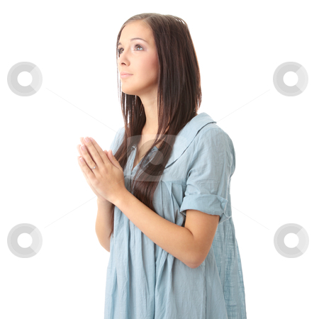 To use this stock image in your creative project, please select the size you need over to the right and click the "Add to Cart" button.
Your downloaded image will come with the Cutcaster watermark removed so don’t worry about the watermark you see on this page. Pray stock photo, Closeup portrait of a young caucasian woman praying isolated on white background
by Piotr_Marcinski