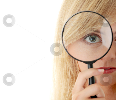 To use this stock image in your creative project, please select the size you need over to the right and click the "Add to Cart" button.
Your downloaded image will come with the Cutcaster watermark removed so don’t worry about the watermark you see on this page. Teen girl with magnifier stock photo, Teen girl with magnifier, isolated on white by Piotr_Marcinski