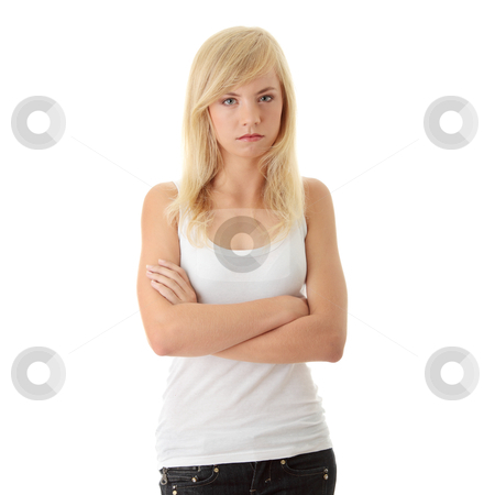 To use this stock image in your creative project, please select the size you need over to the right and click the "Add to Cart" button.
Your downloaded image will come with the Cutcaster watermark removed so don’t worry about the watermark you see on this page. Angry Teenager stock photo, Close Up Shot of a Angry Teenager, isolated on white background
by Piotr_Marcinski