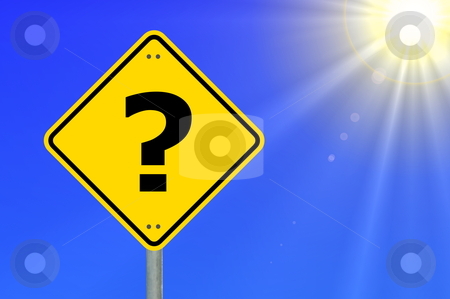 To use this stock image in your creative project, please select the size you need over to the right and click the "Add to Cart" button.
Your downloaded image will come with the Cutcaster watermark removed so don’t worry about the watermark you see on this page. Question concept stock photo, question concept with interrogation mark on roadsign by Gunnar Pippel