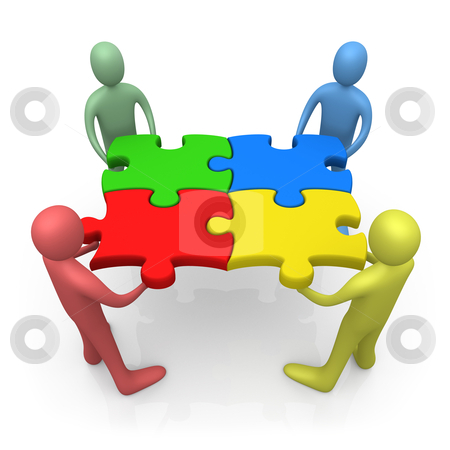 Working Together Working Together stock photo, Computer Generated Image - Working Together . by Konstantinos Kokkinis