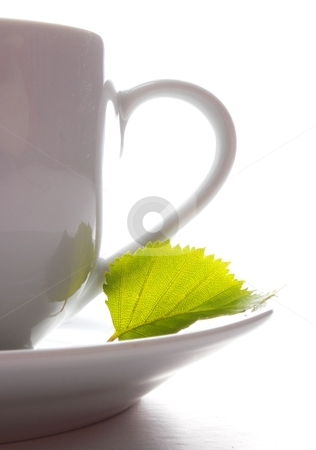 Cup of tea or coffee Cup of tea or coffee stock photo, cup of tea or coffee with leaf and white copyspace by Gunnar Pippel