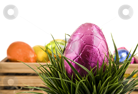 Colorful easter eggs on a white background Colorful easter eggs on a white background stock photo, Colorful easter eggs on a white background by tish1