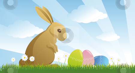 To use this stock image in your creative project, please select the size you need over to the right and click the "Add to Cart" button.
Your downloaded image will come with the Cutcaster watermark removed so don’t worry about the watermark you see on this page. Easter rabbit stock photo, Easter rabbit and eggs in the meadow by Giordano Aita