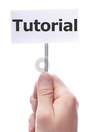 To use this stock image in your creative project, please select the size you need over to the right and click the "Add to Cart" button.
Your downloaded image will come with the Cutcaster watermark removed so don’t worry about the watermark you see on this page. Tutorial stock photo, tutorial or howto concept with hand word an paper by Gunnar Pippel