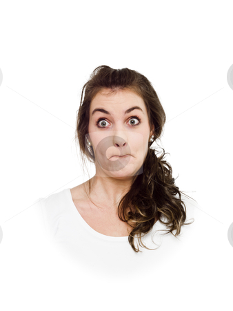 Making Funny Face Making Funny Face stock photo, Young woman making a funny face by Anne-Louise Quarfoth