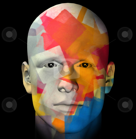 To use this stock image in your creative project, please select the size you need over to the right and click the "Add to Cart" button.
Your downloaded image will come with the Cutcaster watermark removed so don’t worry about the watermark you see on this page. Colorful portrait illustration stock photo, Male portrait and colorful geometric pattern. 3d computer generated illustration. by sirylok