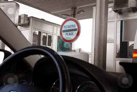 Travel Travel stock photo, travel through Serbia, sign for toll road paying by Julija Sapic