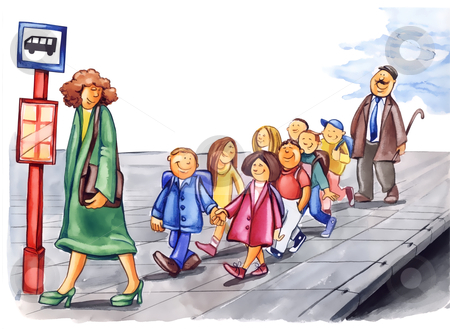 To use this stock image in your creative project, please select the size you need over to the right and click the "Add to Cart" button.
Your downloaded image will come with the Cutcaster watermark removed so don’t worry about the watermark you see on this page. Polite children on bus stop stock photo, painting illustration of polite children on bus stop by Igor Zakowski