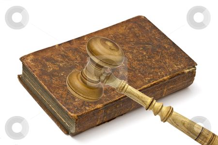 To use this stock image in your creative project, please select the size you need over to the right and click the "Add to Cart" button.
Your downloaded image will come with the Cutcaster watermark removed so don’t worry about the watermark you see on this page. Old book and gavel stock photo, Old book and gavel isolated on white background by Ingvar Bjork