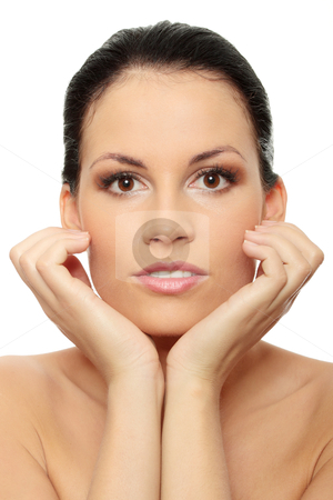 To use this stock image in your creative project, please select the size you need over to the right and click the "Add to Cart" button.
Your downloaded image will come with the Cutcaster watermark removed so don’t worry about the watermark you see on this page. Attractive young caucasian woman stock photo, Attractive young caucasian woman face with perfect skin, isolated on white by Piotr_Marcinski
