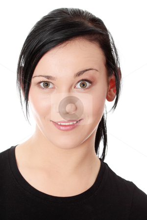 To use this stock image in your creative project, please select the size you need over to the right and click the "Add to Cart" button.
Your downloaded image will come with the Cutcaster watermark removed so don’t worry about the watermark you see on this page. Portrait of an attractive young woman stock photo, Portrait of an attractive young woman isolated on white background by Piotr_Marcinski