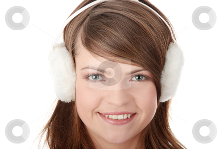 Pretty young teen girl wearing white earmuff stock photo, Pretty young teen ... Pretty young teen girl wearing white earmuff stock photo, Pretty young teen ...