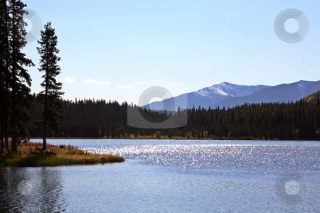 Twin Lakes in scenic Alberta Twin Lakes in scenic Alberta stock photo, Twin Lakes in scenic Alberta by Mark Duffy