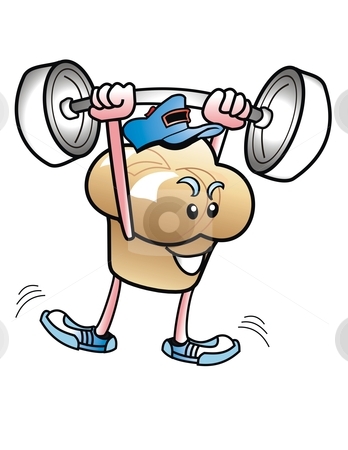 muffin clip art. Funny cartoon of muffin
