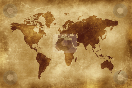 To use this stock image in your creative project, please select the size you need over to the right and click the "Add to Cart" button.
Your downloaded image will come with the Cutcaster watermark removed so don’t worry about the watermark you see on this page. MAP OF THE WORLD stock photo, Map of the world - world illustration by sutike