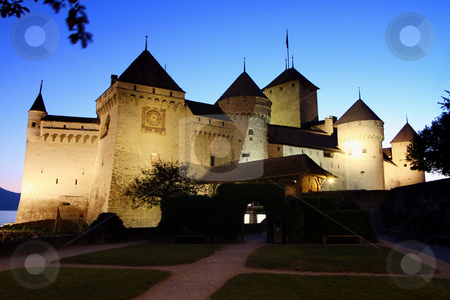 The Chillon castle in Montreux, Switzerland The Chillon castle in Montreux, Switzerland stock photo, The Chillon castle in Montreux (Vaud), Geneva lake, Switzerland by vladacanon1
