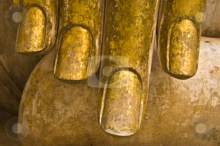 To use this stock image in your creative project, please select the size you need over to the right and click the "Add to Cart" button.
Your downloaded image will come with the Cutcaster watermark removed so don’t worry about the watermark you see on this page. Wat Si Chum stock photo, part of the hand of the big buddha statue of wat Si Chum by Juliane Jacobs
