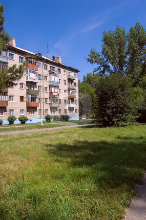 To use this stock image in your creative project, please select the size you need over to the right and click the "Add to Cart" button.
Your downloaded image will come with the Cutcaster watermark removed so don’t worry about the watermark you see on this page. The house in city stock photo, The house in city in summer day by olinchuk