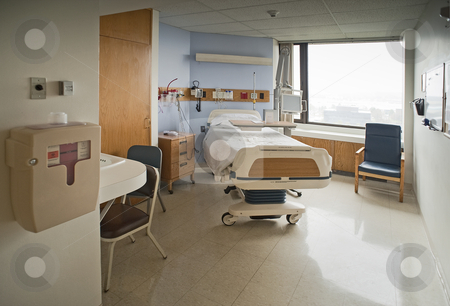 To use this stock image in your creative project, please select the size you need over to the right and click the "Add to Cart" button.
Your downloaded image will come with the Cutcaster watermark removed so don’t worry about the watermark you see on this page. Hospital room stock photo, Clean Empty Hospital Room Ready for One Patient by Christian Delbert