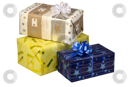 To use this stock image in your creative project, please select the size you need over to the right and click the "Add to Cart" button.
Your downloaded image will come with the Cutcaster watermark removed so don’t worry about the watermark you see on this page. Gift boxes at Christmas or New Year stock photo, gift boxes at Christmas or New Year, isolated on white background. by Valery Kraynov