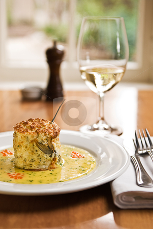 To use this stock image in your creative project, please select the size you need over to the right and click the "Add to Cart" button.
Your downloaded image will come with the Cutcaster watermark removed so don’t worry about the watermark you see on this page. Souffle stock photo, A beautiful fish souffle served in a restaurant. by thisboy