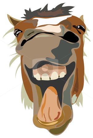 Vector Illustration of the laughing horse Vector Illustration of the laughing horse stock photo, Vector Illustration of the laughing horse isolated by vetdoctor
