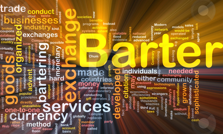 Barter background concept glowing Barter background concept glowing stock photo, Background concept wordcloud illustration of barter glowing light by Kheng Guan Toh