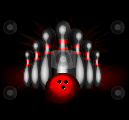 To use this stock image in your creative project, please select the size you need over to the right and click the "Add to Cart" button.
Your downloaded image will come with the Cutcaster watermark removed so don’t worry about the watermark you see on this page. Bowling vector illustration stock photo, Bowling vector illustration isolated on black background by sermax55