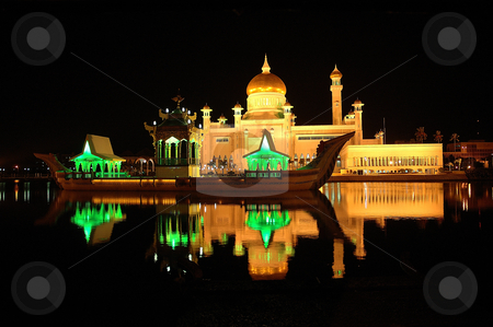 To use this stock image in your creative project, please select the size you need over to the right and click the "Add to Cart" button.
Your downloaded image will come with the Cutcaster watermark removed so don’t worry about the watermark you see on this page. Omar ali masjid stock photo, omar ali saifuddin mosque in brunei darusalam at night by Bayu Harsa