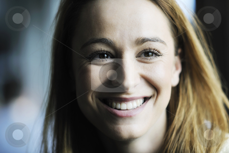 To use this stock image in your creative project, please select the size you need over to the right and click the "Add to Cart" button.
Your downloaded image will come with the Cutcaster watermark removed so don’t worry about the watermark you see on this page. Young woman outdoor portrait stock photo, happy young beautiful woman face closeup and portrait outdoor at sunny day by Benis Arapovic