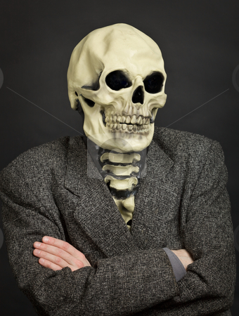 To use this stock image in your creative project, please select the size you need over to the right and click the "Add to Cart" button.
Your downloaded image will come with the Cutcaster watermark removed so don’t worry about the watermark you see on this page. Portrait of person in skeleton mask stock photo, Portrait of the person in a skeleton mask against a dark background by Alexey Romanov