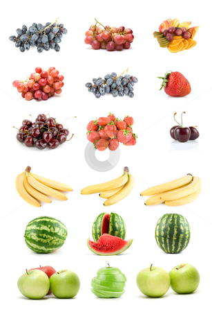Set of fruits and vegetables Set of fruits and vegetables stock photo, Set of fruits and vegetables isolated on white background
by olinchuk