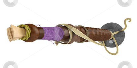 Shehnai Shehnai stock photo, Shehnai or shahnai, shenai, mangal vadya isolated on white background by Nmorozova
