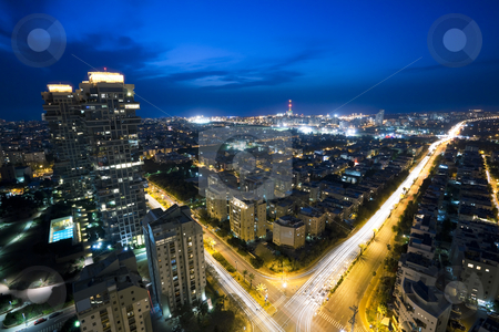 Cityscape Cityscape stock photo, Tel Aviv at sunset, Israel by Dmitry Pistrov